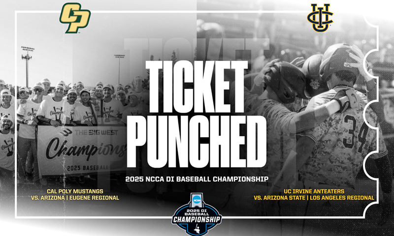 Cal Poly, UC Irvine Receive Berths into NCAA Baseball Tournament