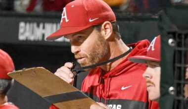 Matt Hobbs, Arkansas baseball, SEC Tournament, Arkansas vs Ole Miss