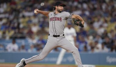 Diamondbacks starting pitcher Zac Gallen...