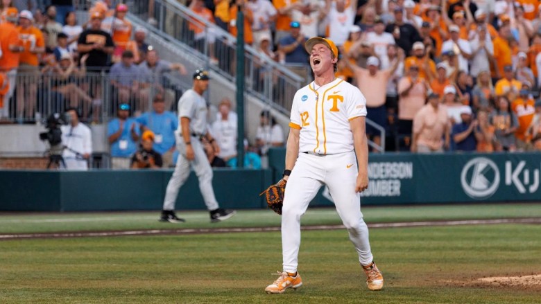Tennessee pitcher and St. Louis draft pick Liam Doyle.