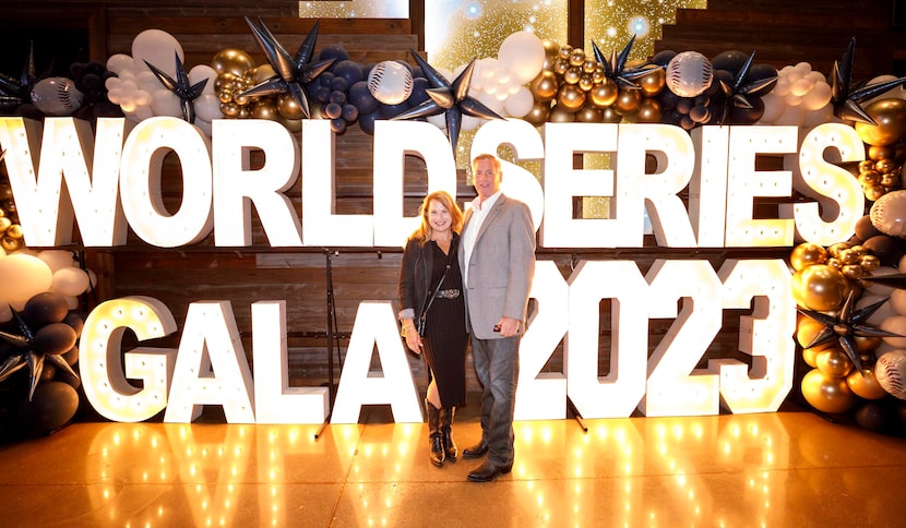 Texas Rangers' late scout Scott Littlefield and his wife Heather.