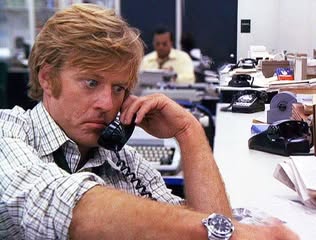 Robert Redford in 'All the President's Men.' (Associated Press)