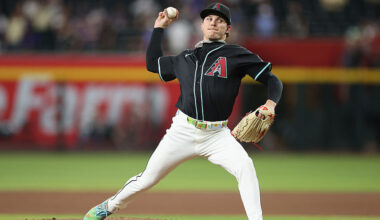 Relief pitcher Drey Jameson #99 of the Arizona Diamondbacks...