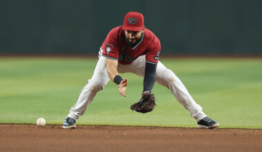 Infielder Jordan Lawlar #10 of the Arizona Diamondbacks...