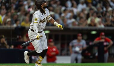 Fernando Tatis Jr. of the San Diego Padres runs the bases during a game against the Cincinnati Reds, featured in MLB picks and player props for September 12, 2025.