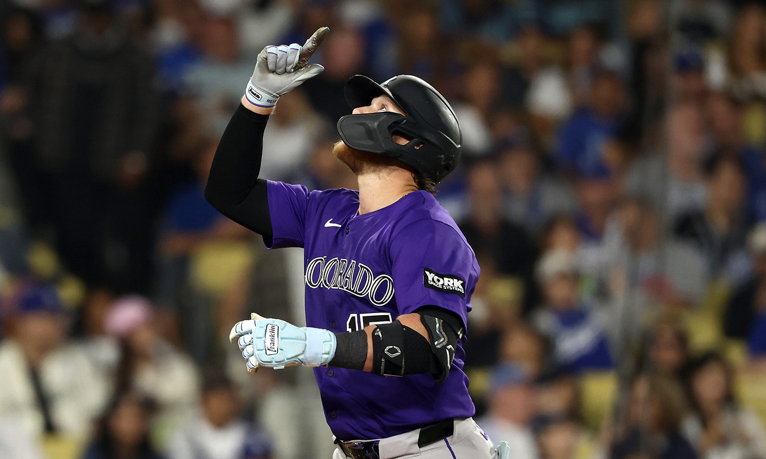 Rockies' Goodman becomes first NL catcher to post 30-homer season in 22 years