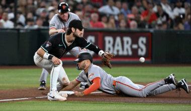 Diamondbacks collapse Giants series finale playoff push 2025...