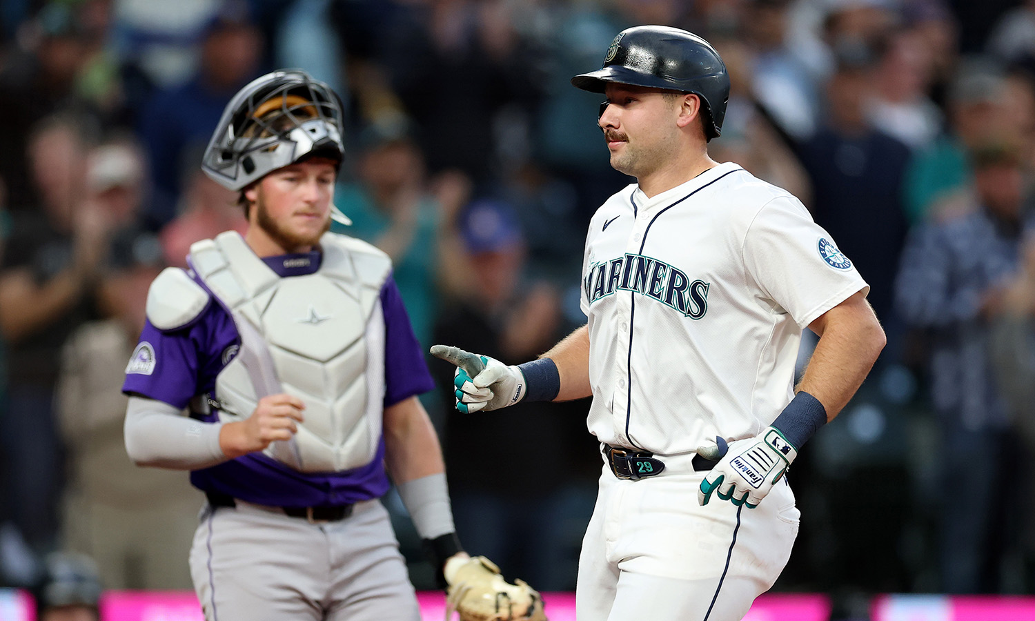 Rockies throttled as Cal Raleigh joins 60-home run club at their expense