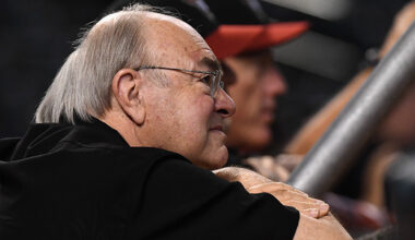 Arizona Diamondbacks managing general partner Ken Kendrick, Torey Lovullo...