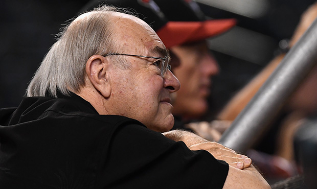 Arizona Diamondbacks managing general partner Ken Kendrick, Torey Lovullo...