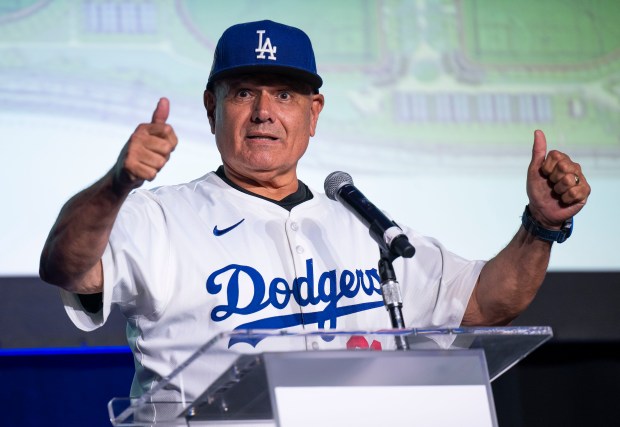 Ontario Mayor Paul Leon speaks before the naming-rights partner for...