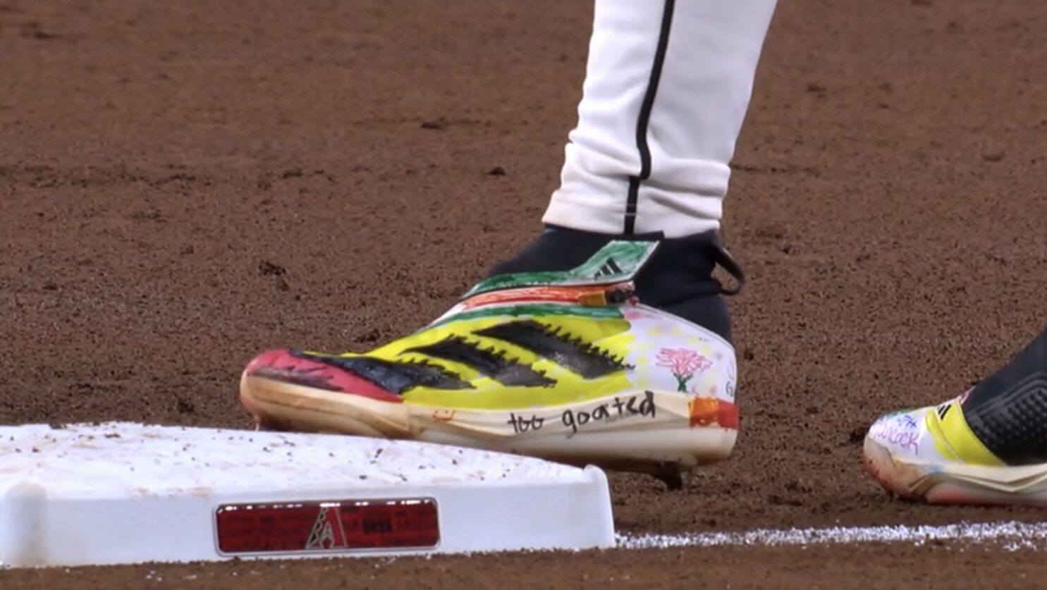 Diamondbacks wear cleats designed by Phoenix Children's patients...