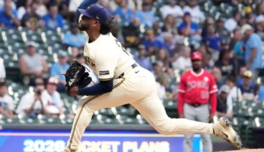 Peralta wins his NL-best 17th, Yelich goes deep and the Brewers beat the Angels 9-2