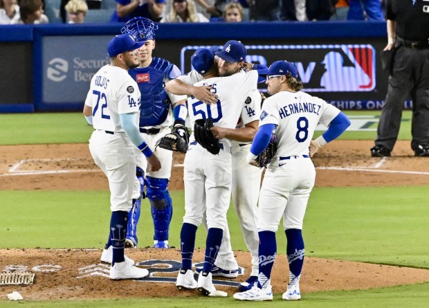 Starting pitcher Clayton Kershaw #22 of the Los Angeles Dodgers...