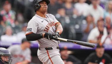 Three ejected in Giants-Rockies game, delaying Rafael Devers' 30th home run trot of season