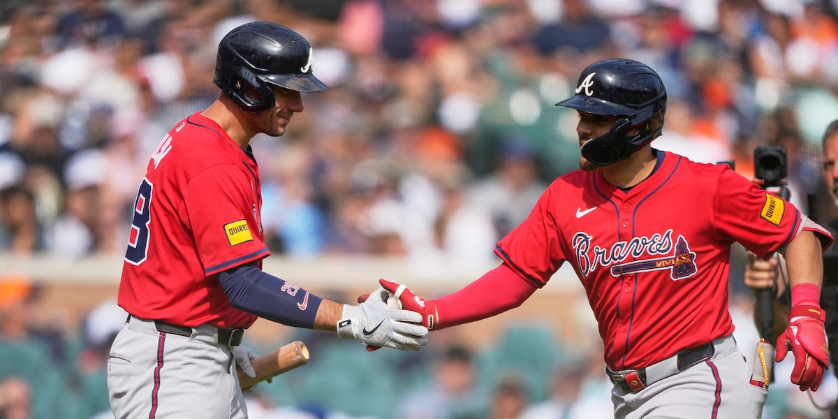 Surging Braves rally past reeling Tigers for 6-5 victory