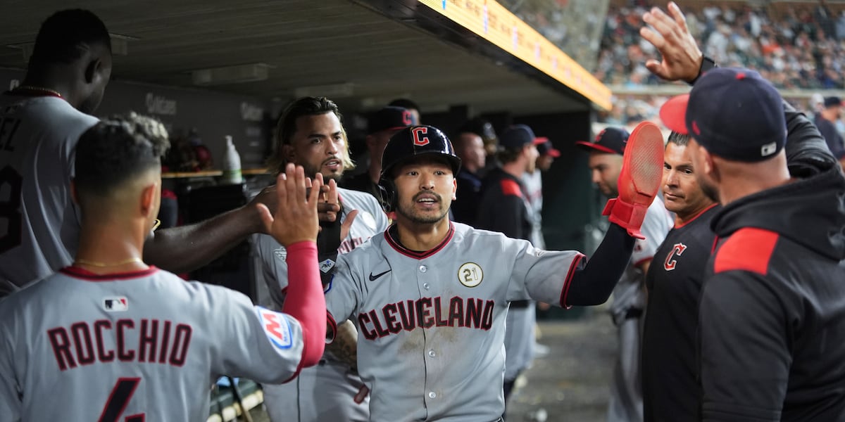 Guardians win for 10th time in 11 games, beat Tigers 7-5 with 4 extra-base hits in 10th inning