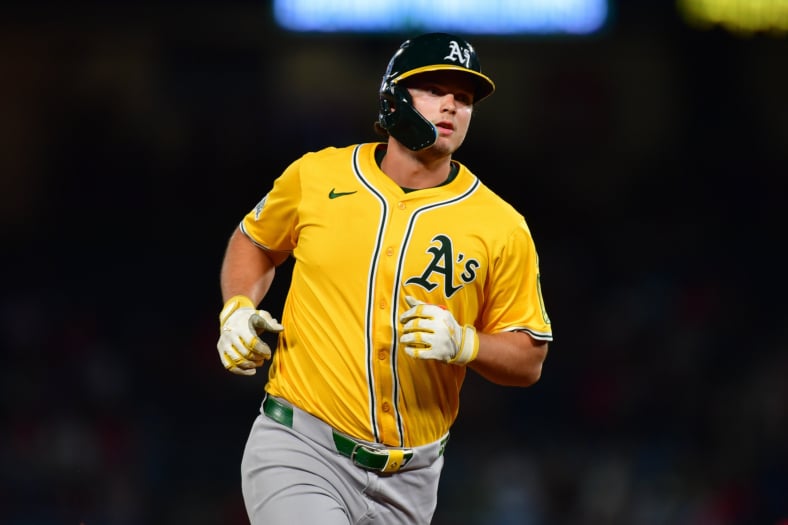 Athletics first baseman Nick Kurtz