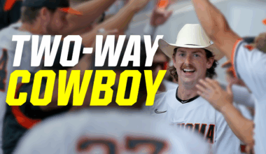 Nolan McLean two-way college baseball highlights for Oklahoma State