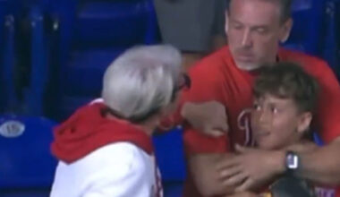 New footage emerges of shocking 'Phillies Karen' incident revealing what angry MLB fan shouted at shocked dad