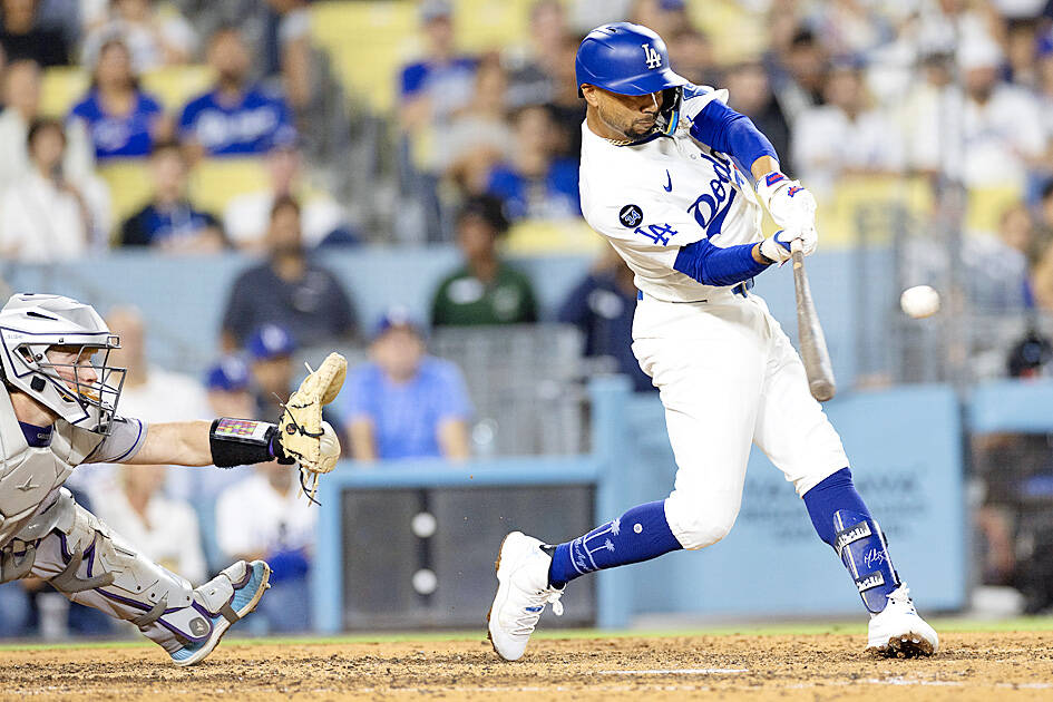 Dodgers’ no-hitter bid falls short, rally to beat Rockies