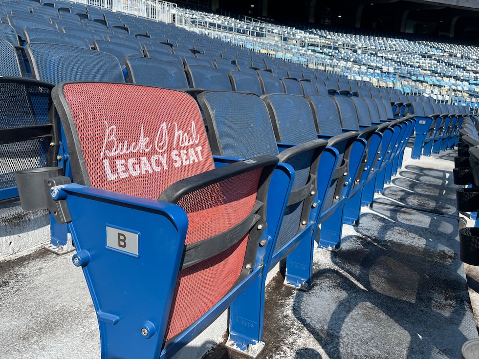 The Buck O'Neil Legacy Seat at Kauffman Stadium.