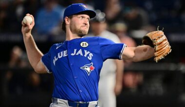 Trey Yesavage brings family to tears as he stars for Blue Jays in MLB debut