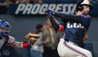 Guardians remain tied in the AL Central after 7-3 loss to Rangers