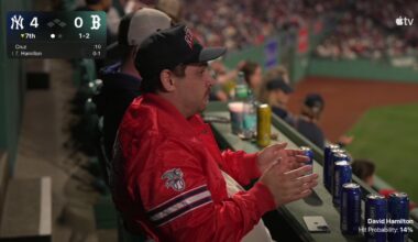 Red Sox fan captured on broadcast bashing player