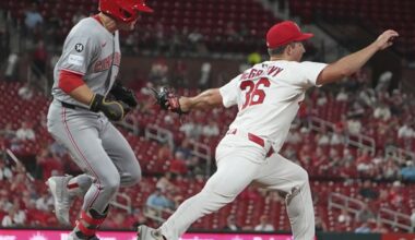 McGreevy pitches Cardinals to 3-0 win over Reds