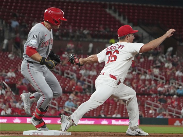 McGreevy pitches Cardinals to 3-0 win over Reds