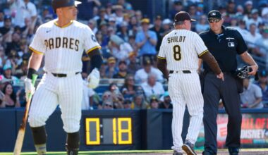 Ramon Laureano (finger) injured as Padres fall to Brewers, fail to gain in standings