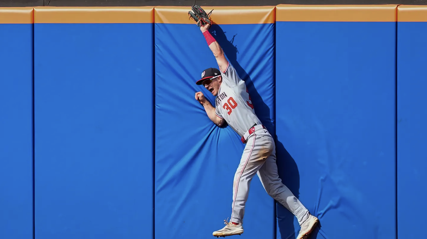 Gators in MLB: Jacob Young's Wall-Crashing Grab Sparks ‘Catch of Year’ Conversation  - WRUF 98.1 FM | 850 AM