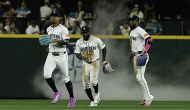 Seattle Mariners Julio Rodriguez Randy Arozarena Victor Robles 2025...