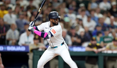 Seattle Mariners Victor Robles at-bat Padres 2025...