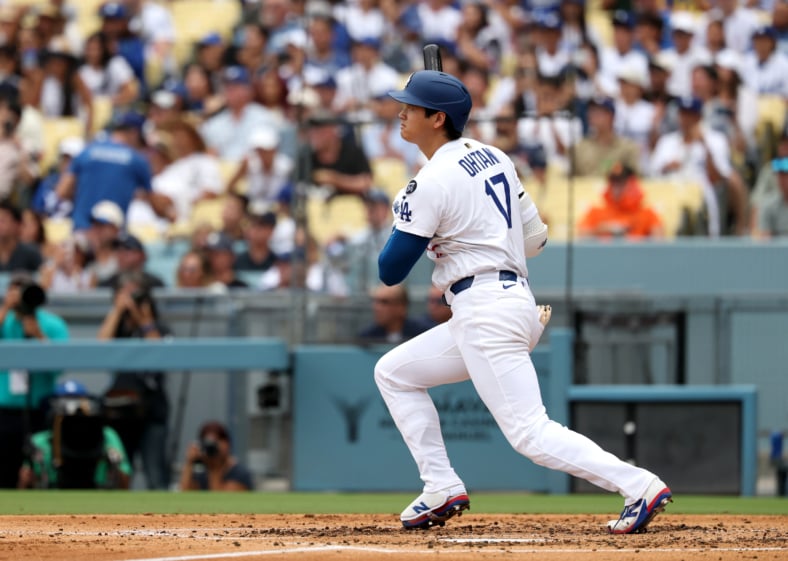 Los Angeles Dodgers designated hitter Shohei Ohtani