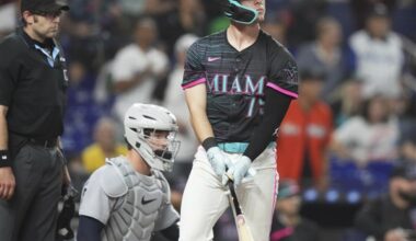 Johnston's two-run homer in 11th lifts Marlins to 6-4 win over Tigers