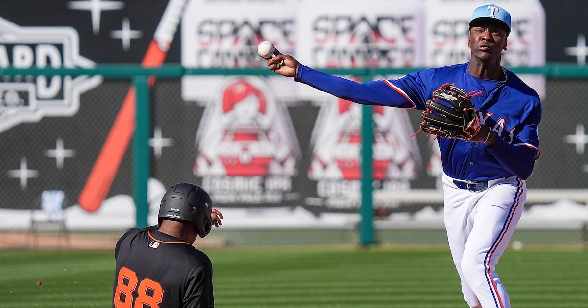 See the one thing Rangers’ top prospect Sebastian Walcott said he improved most in 2025