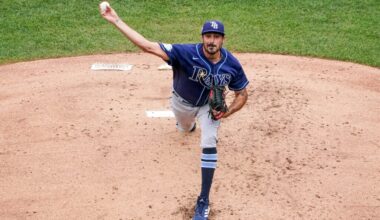 Zach Eflin headlined the pitching staff of the 2023 Rays, who won 99 games in the regular season.