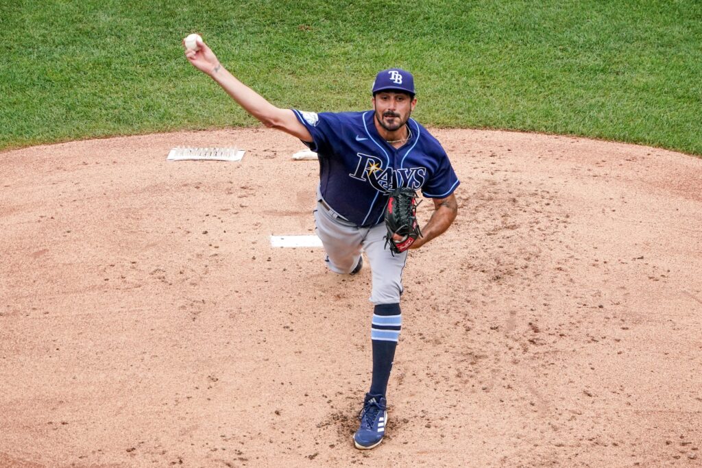 Zach Eflin headlined the pitching staff of the 2023 Rays, who won 99 games in the regular season.