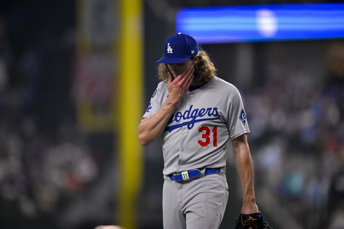 Dodgers' Tyler Glasnow Scratched From Start, Shohei Ohtani Pitching