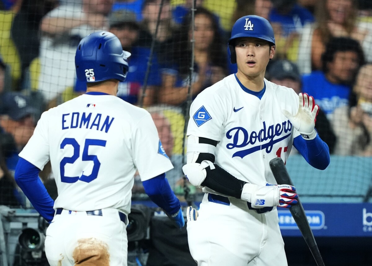Dodgers Lineup vs Phillies: Tommy Edman Out, Chuckie Robinson Starting