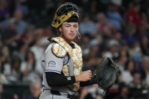 Rockies catcher Hunter Goodman has been one of the few bright spots of a dismal season.