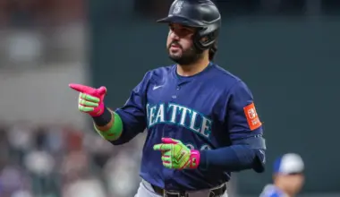 Mariners’ Eugenio Suarez moves into 2nd in MLB history on cool home run record board image