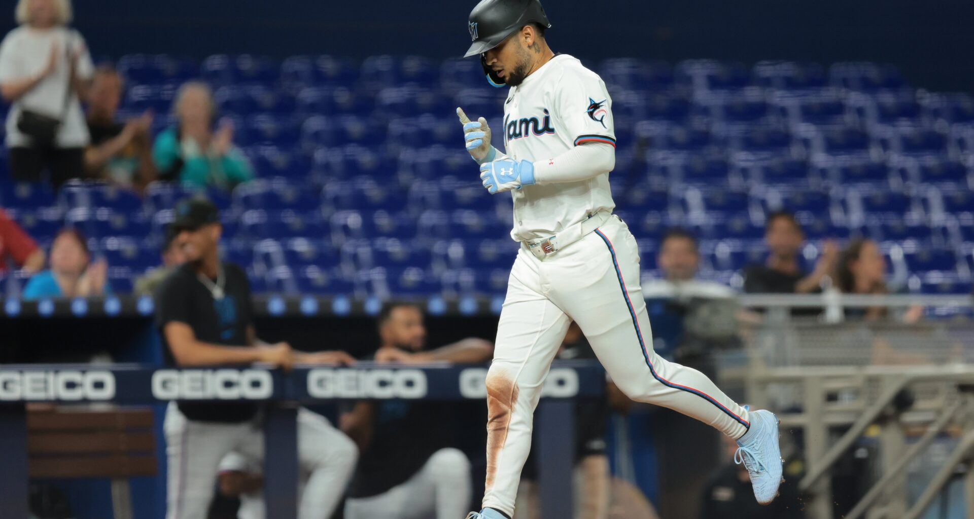 Victor Mesa Jr. 'a lot more relaxed' during second MLB stint and now seeing the results - Marlins