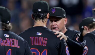 Mets give emotional Jonah Tong advice following rough start: 'Keep your head up' - SNY