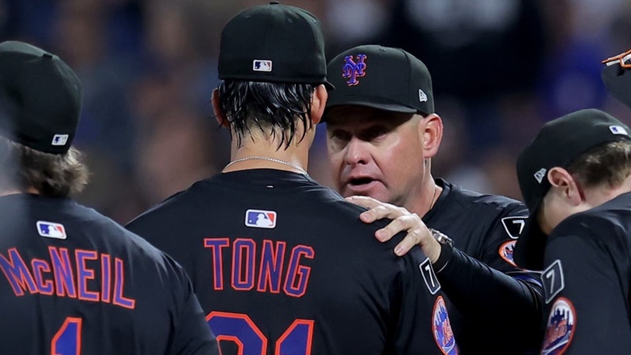 Mets give emotional Jonah Tong advice following rough start: 'Keep your head up' - SNY