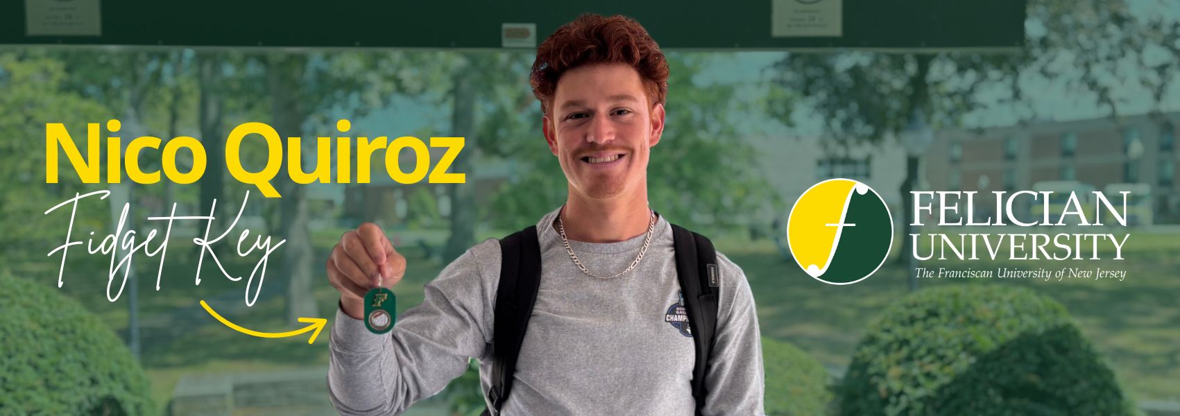 Felician University Student-Athlete Nico Quiroz Balances Baseball, Business, and Fidget Keys