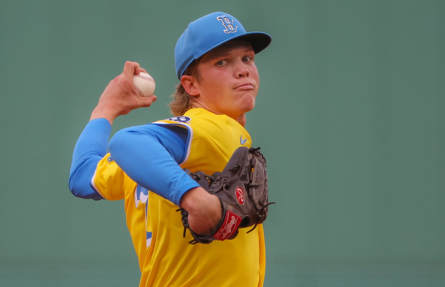 Connelly Early, (71) starting pitcher for the Boston Red Sox, delivers a pitch against the  Detroit Tigers during first inning MLB action  at Fenway Park on Saturday.