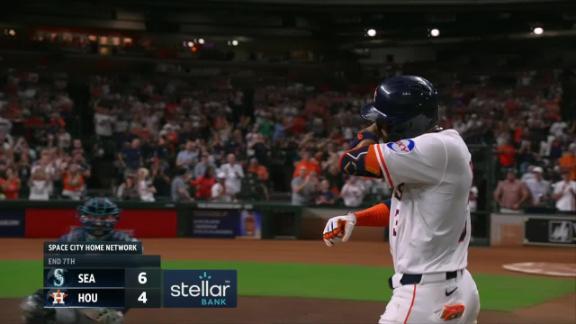 Cal Raleigh's record-breaking home run lifts Mariners over Astros for 6-4 win
